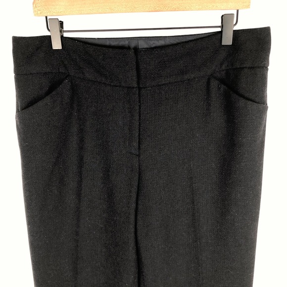 Antonio Melani Wool Blend Pants Women's Sz 10 Navy Blue Lined Trousers Office - Picture 10 of 10